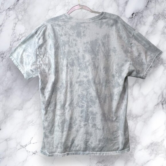 PINK FLOYD Womens Oversized Shirt  Tie Dye Retro Division Bell Concert Tee - Picture 2 of 9